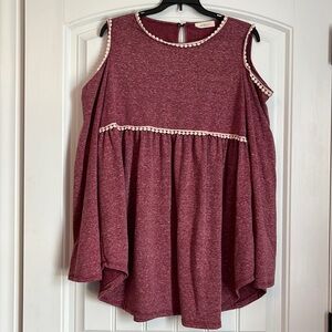 NWOT Women’s Cold Shoulder Boutique Top